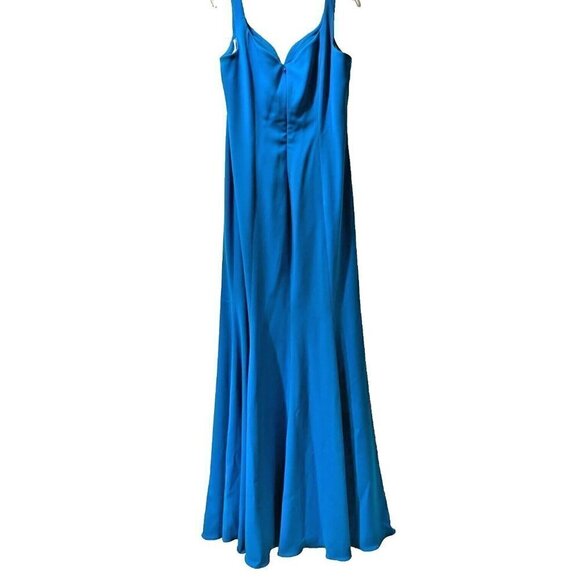 Badgley Mischka Sleeveless Sweetheart Neckline Mermaid Trumpet Maxi Dress Formal - Picture 7 of 14
